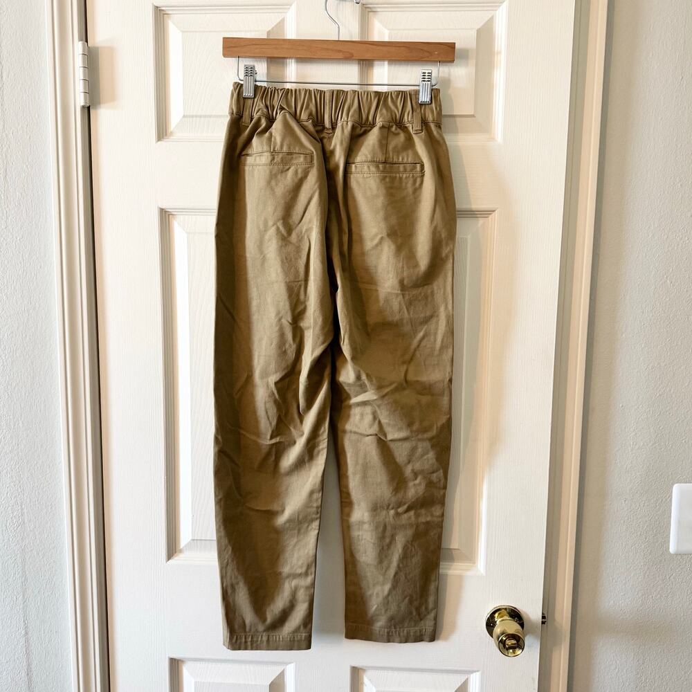 Toast Gabi Cotton Pull On Pants in Ash Brown - Picture 9 of 11